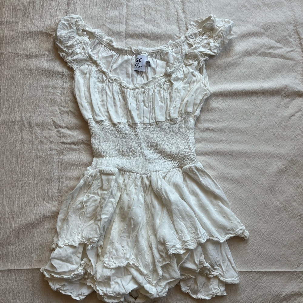 Princess Polly Cream Textured Dress
